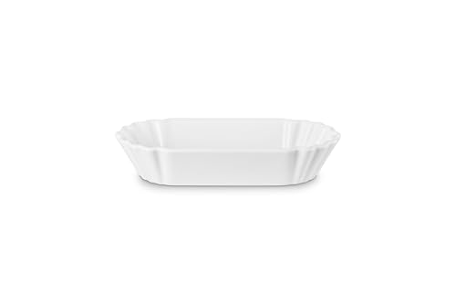 Image of Le Creuset Stoneware Bistro Boat, 14 oz. (8.5 inch L x 4 inch W x 1.7 inch D), White