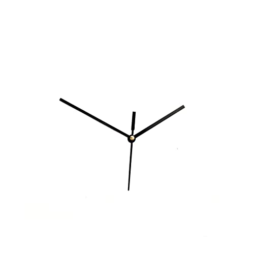 Image of 12mm Wall Clocks Silent Movement, Battery Operated Clock Movement and Needles, Quartz Wall Clock Movement Replacement Clock Machine with Hands (Black State Pati)