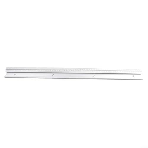 Pista en T de aleación de aluminio para carpintería con escala 400, 500, 600 mm de longitud para uso en pista de inglete compatible con tornillos y abrazaderas en T (600 mm)