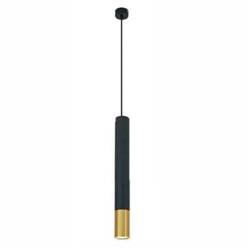 Luz colgante LED de cilindro ajustable moderna para comedor y techo alta de aluminio blanco