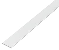 Alberts 479190 eco Flachstange | PVC-U, weiß | 1000 x 25 mm
