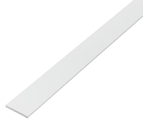Alberts 479282 eco Barre plate en PVC-U Blanc 1000 x 30 mm