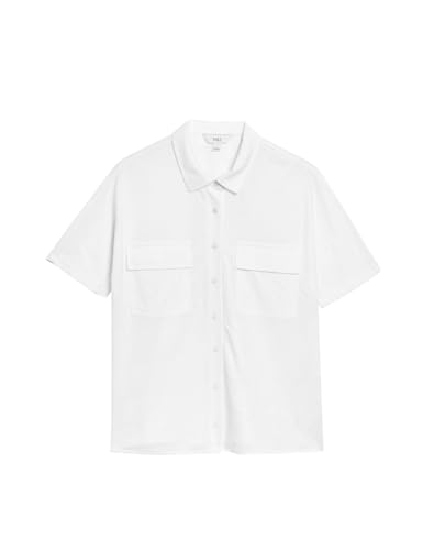Image of Marks & Spencer Collared Button Through Shirt