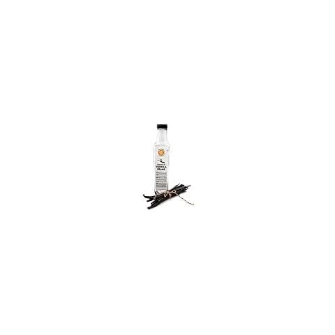 Vanilla Bean Extract Kit - 10 Madagascar Vanilla Beans 6 - 7 inches long - Includes Instructions, Glass Bottle & Lid - For Cooking, Baking, Homemade Extract Cover