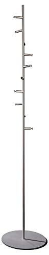 Freistehender Kleiderständer aus Edelstahl mit 10 Kleiderhaken, Höhe 1,9...