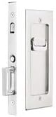 Emtek Modern Rectangular Privacy Pocket Door Mortise Lock Antique Nickel
