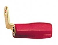 ProLink 8 GAGUE GOLD RING TERMINAL- RIGHT ANGLE # 6 STUD - RED