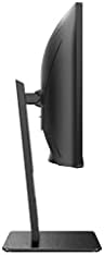 AOC CU34P2A - 34 Inch QHD Curved Monitor, 100Hz, 1ms, VA, USB Hub, Height adjust, Flickerfree (3440x1440 @ 100Hz, 300 cd/m², HDMI/DP/USB 3.2)