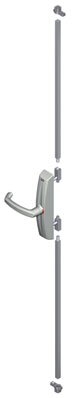 La croisee ds - Cremone pompier encastre dualis 7220 - Finition.Blanc RAL 9010 -
