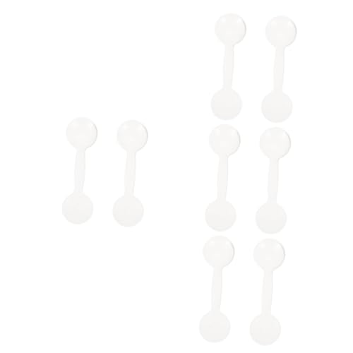 Beavorty 4sets Eyesight Exam Tool Plastic Eye Occluder Spoon Eye Plate Vision Test Supplies for 2pcs*4