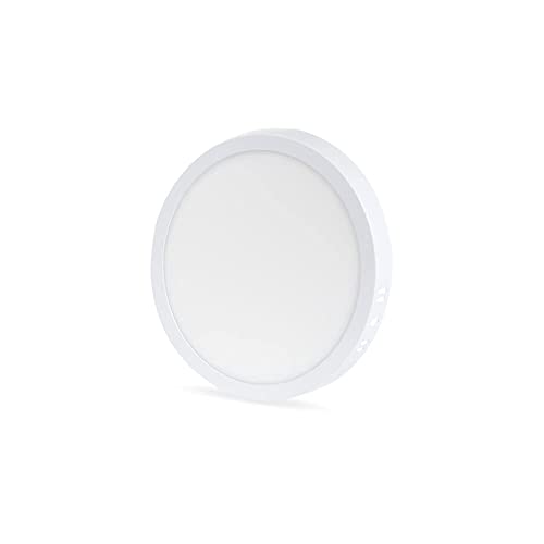 Image of D'Mak 8 Watt Round LED Surface Panel Light Warm White (Pack of 10)