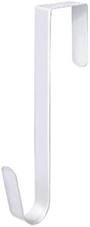 Metal Wreath Door Hanger for Christmas, 12 Inch Rust-proof Christmas Wreath Door Hanger, Use for Hanging Holiday Decorations and Placing Umbrellas, Hats, Clothes, White