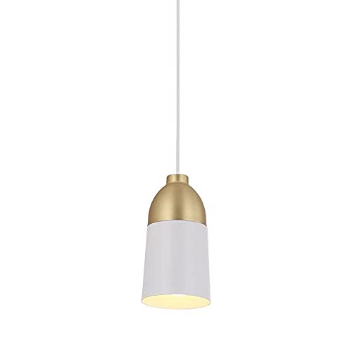 Lámpara colgante de techo de metal resistente con diseño semiintegrado minimalista