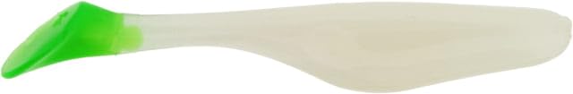 Bass AssassinTSA30250 Turbo Shad (10 Count), Glow/Chartreuse Tail, 4"
