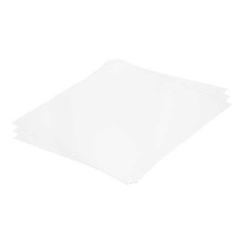 MECCANIXITY ABS Plastic Sheet 12 x 12 x 0.04 Inch ABS Styrene Sheets for Building Model DIY Crafts Panel White 3 Pcs
