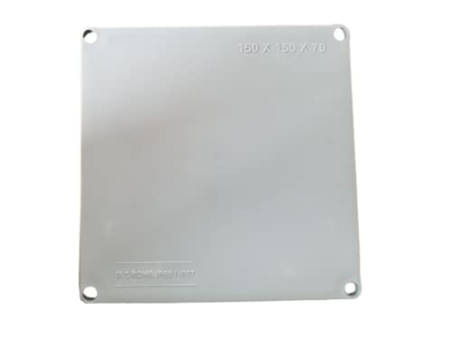 KAMCON 150mmx150mmx70mm IP65 Waterproof Junction Box Electric Project Enclosure-Rectangle Power Case with Holes(6" x 6" x 2.8") PVC Square Junction Box for CCTV Cameras IP65