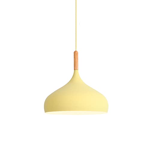 Lámpara colgante E27 de techo nórdica y moderna en metal industrial para isla de cocina
