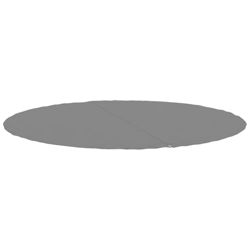 vidaXL Tapiz de Suelo Piscina geotextil de poliéster Gris Claro Ø244cm, Lona Suelo Piscina, Protector de Suelo para Piscina, Alfombra de Piscina