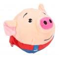 Topiky Juguete de Pelota para Mascotas, Juguetes para s, Pelota Que Rebota de Cerdo de Dibujos Animados Interactivos, Juguetes Lindos Lavables para Cantar con USB Recargable