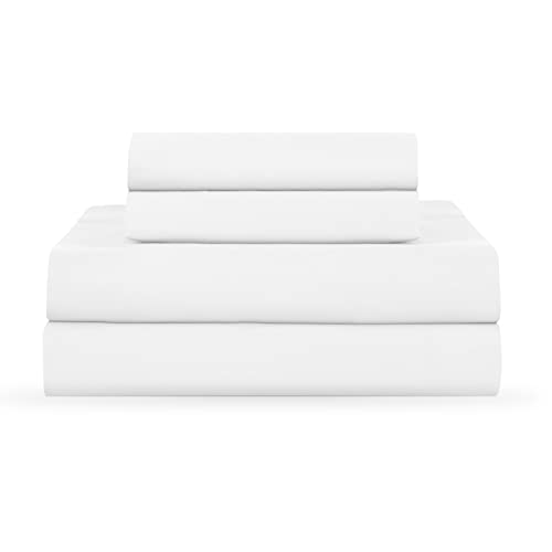 MARTEX 1S18311 225 Thread Count Cotton Rich Bed brushed Cotton Blend Super Soft Finish Easy Care Machine Washable Wrinkle Resistant Bedroom Guest Room 3 piece Twin XL Size Sheet Sets