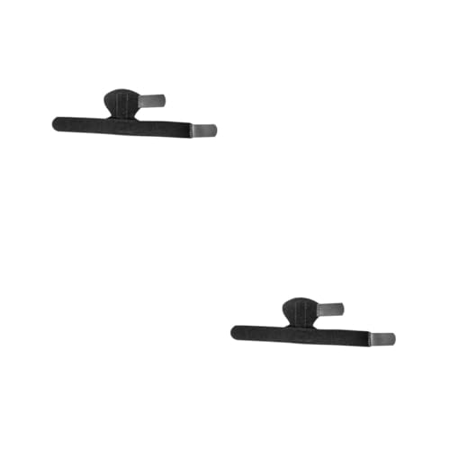 FRCOLOR 2pcs Finger Cots Stabilizer Brace Finger Straightener Nursing Clip Board Finger Splint Thumb Supports Brace Protector Adjustable Stand Protective Device Fixation Tool Black Sbr