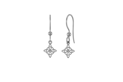 Boucles d'oreilles noeud de sorcière argent 925 femme amulette