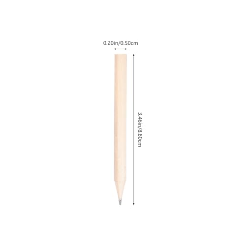 Pack de 100 lápices mini de madera gruesos miniatura 4