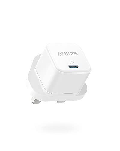 USB C Plug Anker 20W USB C Charger - Fast Charging PowerPort III Cube Charger Compatible with iPhone 17/16/16 Plus/16 Pro/16 Pro Max 15/14/13/12 Series Galaxy iPad (Cable Not Included)