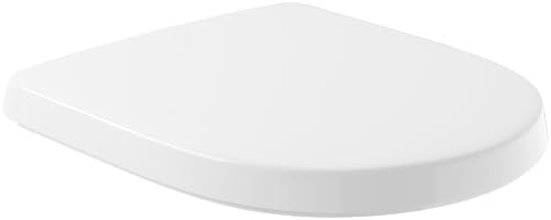 Villeroy & Boch 9M396101 O Novo Abattant WC avec charnières en acier inoxydable Blanc