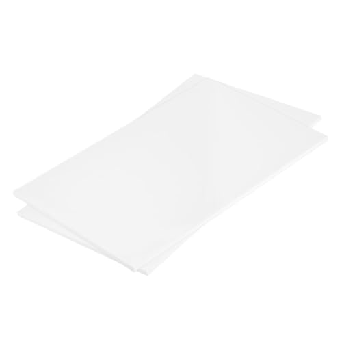 MECCANIXITY ABS Plastic Sheet 10 Inch x 6 Inch x 0.16 Inch ABS Styrene Sheets for Building Model DIY Crafts Panel White 2 Pcs