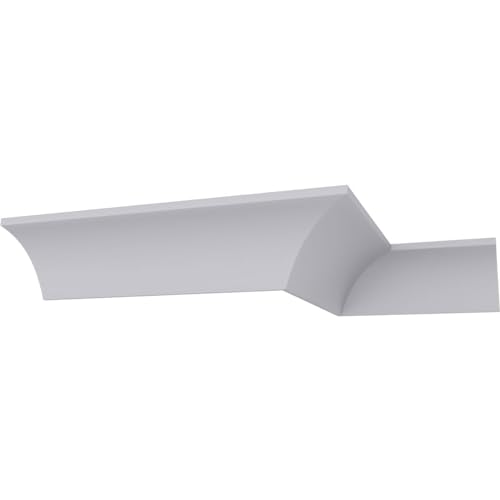 Image of Endurathane Traditional Cove Crown Moulding, 2 3 /8 inchH x 2 5 /8 inchP x 3 5 /8 inchF x 94 1 /2 inchL, Factory Primed (8-Pack)