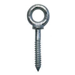 Shoulder Eye Lag Screws Galvanized Forged Eye Bolt Galvanized Steel Screws Lag Bolts Hook Screw Eye Bolts Sizes 1/4" x 2", 5/16" x 2-1/4", 3/8" x 2-1/2”, 1/2" x 3-1/4", 5/8" x 4" (5, 5/8" x 4")