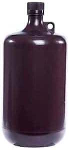 Cole-Parmer Amber Narrow-Mouth Plastic Bottle, PP, 2000mL