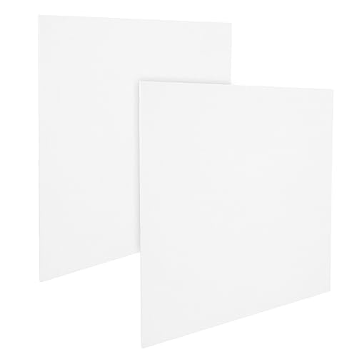 Holibanna 2Pcs Cotton Painting Canvas Panels Blank Drawing Boards for Oil and DIY Art Projects for Students Artists and Craft Enthusiasts