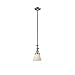 Innovations 206-SN-G61-LED 1 Light Vintage Dimmable LED Mini Pendant, Brushed Satin Nickel