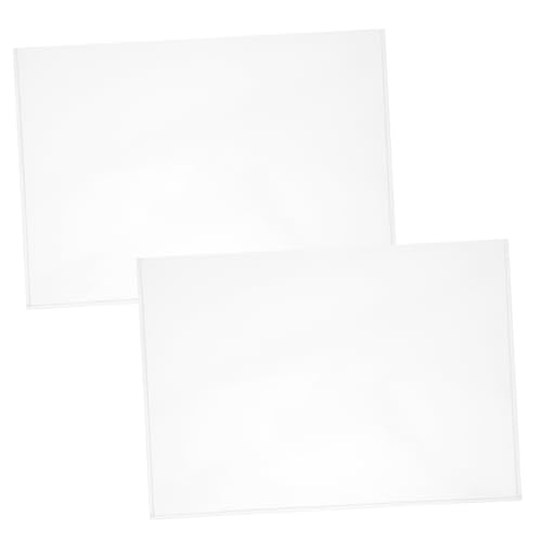 Happyyami 2個透明アクリルファイルホルダー の書類展示ボックス デスクオーガナイザー オフィス環境になクリア収納ケース