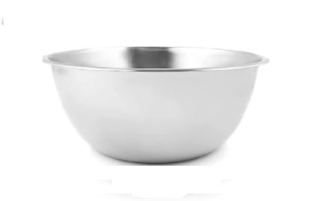 Nobel Stainless Steel Mixing Bowls, Nesting Bowls for Meal Preparation Kitchen Baking, Heavy Duty & Dishwasher Safe, Space-Saving Storage Bowl (14 cm - 0.65 Litre)