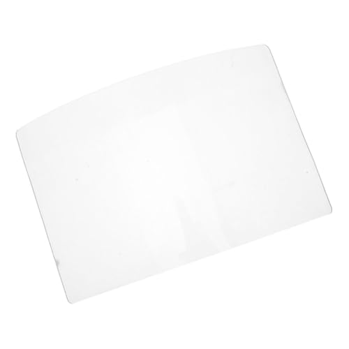 Lurrose Sandblasting Hood Replacement Lens 2mm Acrylic Dust Protection Mask Lens for Outdoor Sandblasting Work Sandblaster Equipment Facial Shield Compatible