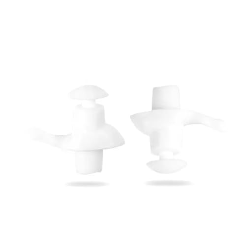 Image of Silicone Swimming Waterproof Soft Ear Plugs Reusable Anti-Noise Dust-Proof Water Diving Sports Earplugs White One Size