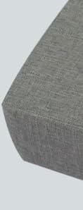 Coussin de banc 80 x 40 x 5 cm déhoussable gris pour assise de jardin et intérieur