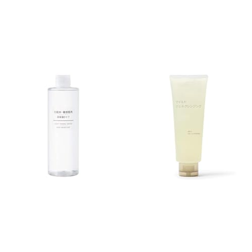 【セット買い】MUJI 無印良品 化粧水 敏感肌用 高保湿 (大容量) 400ml 76448341 + マイルドジェルクレンジング ・220g 83941185