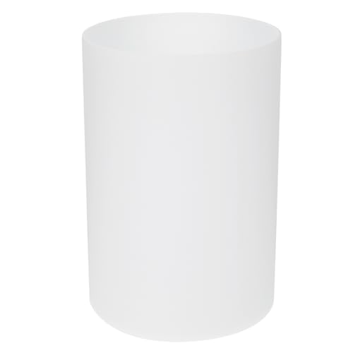 ARTIBETTER Lampshade Table Lamp Shades Glass Lamp Shade Replacement Vintage Home Decor Glass Cylinder Floor Lamp Shade Wall Frosted Glass Lamp Shade Ceiling Light Bulb E27 White