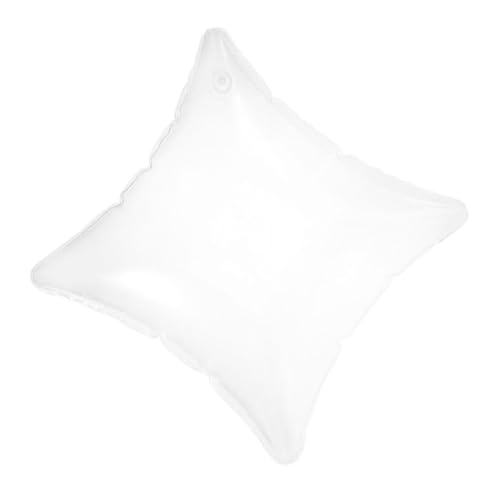 TOBBOMEY Transparent Inflatable Pillow for Travel Folding Back Support Cushion for Camping Hiking Outdoor Activities Versatile Comfort Easy to Carry Design
