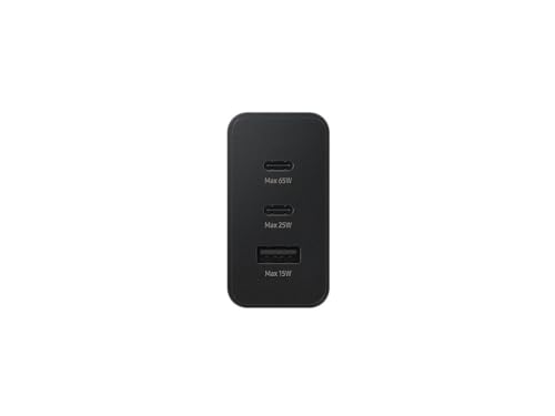 Image of 65W Charger for Samsung Galaxy S22 Ultra 5G Original QC Adapter Type C 3.0A High Speed Fast Turbo Charge QC 3.0 Smart SinglePort with 1m Type-C to C Charging & Sync Cable (Black, ST.AP2)