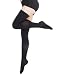 BriteLeafs Opaque Thigh High Compression Stockings Firm Support 20-30 mmHg, Stay-Up Lace Top, Silicone Band, Profssional Grade Graduated Compression - Black, Small, Closed Toe