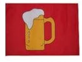 ATV Red Beer Safety Flag with 5/16