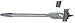 Irwin 44202 Lockhead 7/8-Inch to 3-Inch Adjustable Spade Drill Bit for a Hand Brace