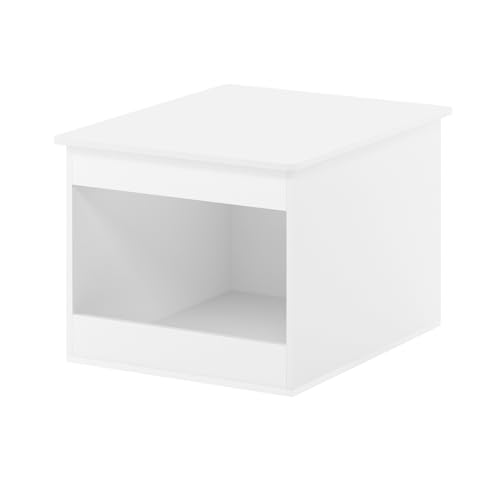 Maykoosh Suburban Soire Top Opening Litter Box Enclosure, Solid White