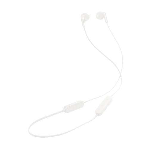 JBL Tune 235BT Bluetooth Wireless In Ear Kopfhörer mit 3 Tasten Mikrofon/Fernbedienung und Flachkabel - Weiß