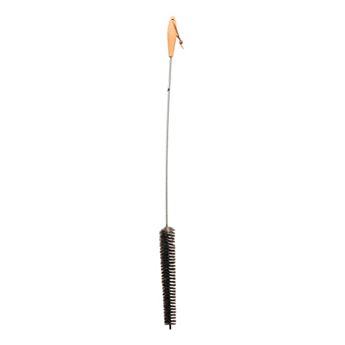 Image of Redecker Dark Goat Hair Radiator Brush with Oiled Beechwood Handle, 39-1 /2-Inches Long